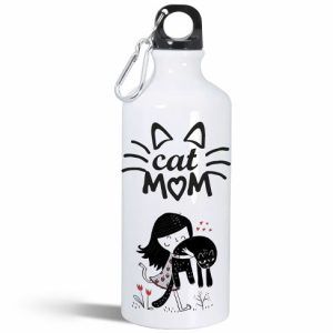 Botella deportiva de aluminio de 600 ml.