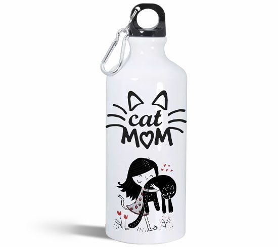 Botella deportiva de aluminio de 600 ml.