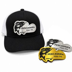Gorra con placa ABS Grabadas con Láser