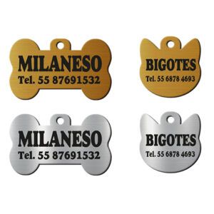 Placa para mascotas personalizada